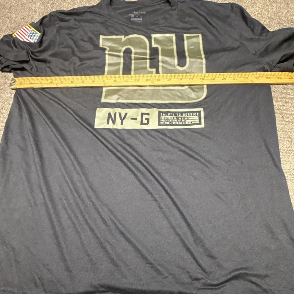 Men's 2XL Nike Black New York Giants 2020 Salute to Service Performance T-Shirt